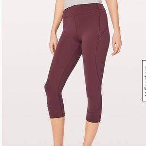 Lululemon’s in movement crop legging